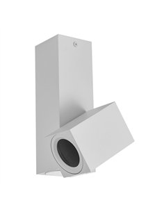 Foco Nerja 1xgu10 Blanco 20x12,4x6 Cm Orientable 360º