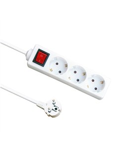 Base Multiple 3 Enchufes E Interruptor Cable 1,5m 3gx1,5mm De Cobre 3500w Max