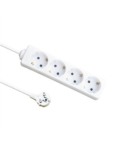 Base Multiple 4 Enchufes Cable 3m 3gx1,5mm Cobre 3500w Max