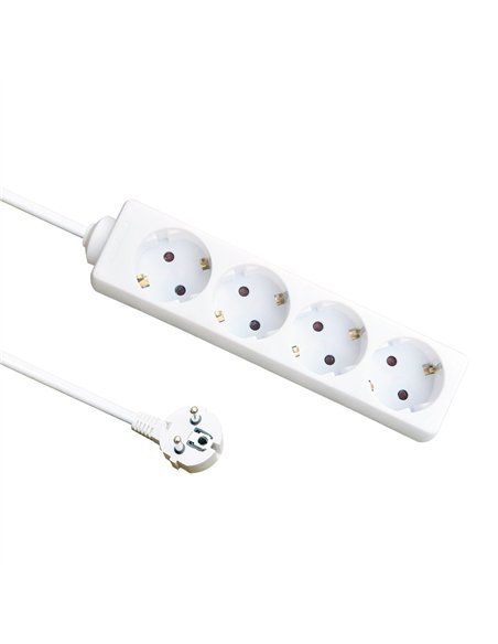 Base Multiple 4 Enchufes Cable 3m 3gx1,5mm Cobre 3500w Max