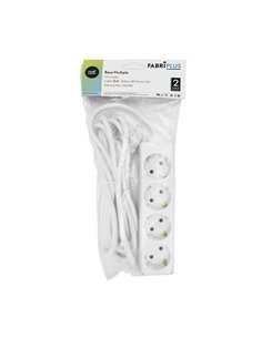 Base Multiple 4 Enchufes Cable 3m 3gx1,5mm Cobre 3500w Max 2