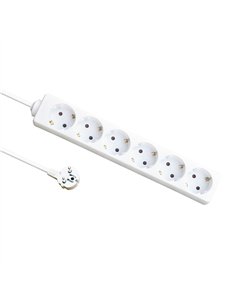 Base Multiple 6 Enchufes Cable 3m 3gx1,5mm Cobre 3500w Max