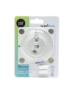 Disco Led 12w 3000k Placa Cuadrado blanco 8x8x1 Cm 936lm Magnetico