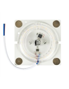 Disco Led 12w 6000k Placa Cuad.blanco 8x8x1 Cm 936lm Magnetico 2