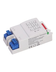 Sensor Movimiento Y Luz Detector Ip20 Blanco 3,6x7,8x2,5 Cm 360º Alcance De 2 A 8 M