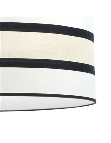Pantalla Colgante Karla M10 Blanca/beis 60d Difusor Incluido