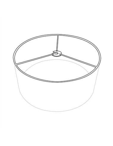 Pantalla Colgante Karla M10 Blanca/beis 60d Difusor Incluido