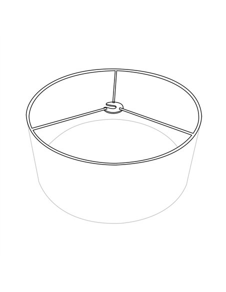 Pantalla Colgante Karla M10 Blanca/beis 60d Difusor Incluido