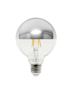 Bombilla 10w 4000k E27 Globo Reflector Cromo 17,5x12,5x12,5 Cm