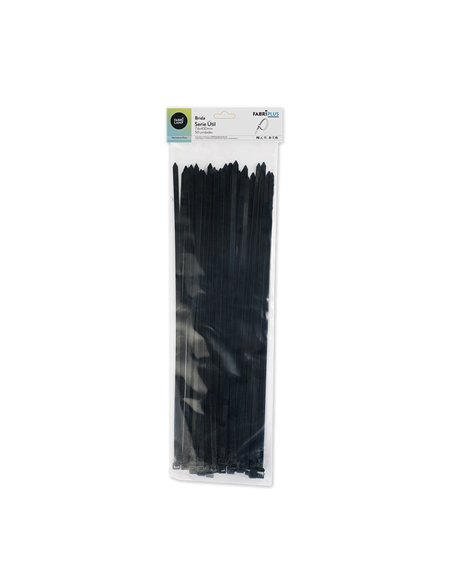 Bolsa 50 Bridas Util Negras 7,6x450mm. 100% Nylon 66 Resistentes Y Duraderas