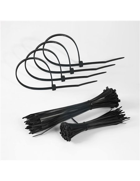 Bolsa 50 Bridas Util Negras 7,6x450mm. 100% Nylon 66 Resistentes Y Duraderas