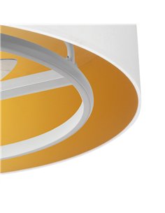 Ventilador Dc Anuska 60w Blanco/oro 8 Aspas 6 Veloc. 70d 5100lm 3col Remoto,memoria,reg.Intensidad,temporizador 2