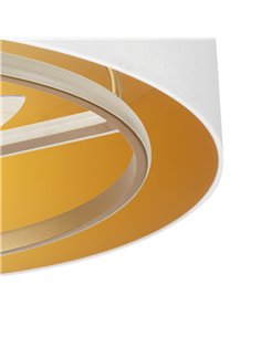 Ventilador Dc Anuska 60w Blanco/oro-oro 70d 8 Aspas 6 Veloc. 5100lm 3 Colores Remoto,memoria,Reg.Intensidad,temporizador 2