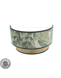 Aplique Congo 1xe27 Verde-natural 17x30x15 Cm