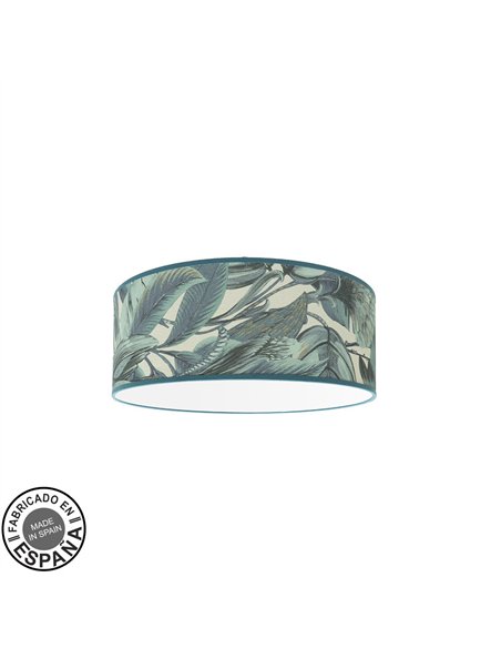 Plafon Argel 3xe27 Hoja Azul 15,5x40x40 Cm