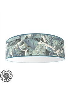 Plafon Argel 4xe27 Hoja Azul 17,5x60x60 Cm