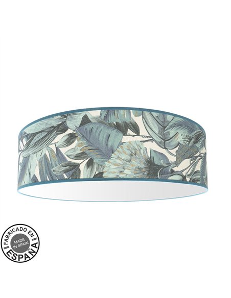 Plafon Argel 4xe27 Hoja Azul 17,5x60x60 Cm