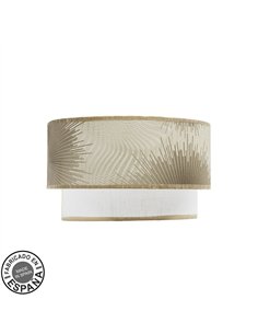 Aplique Nepal 1xe27 Blanco/oro 17,5x30x15 Cm