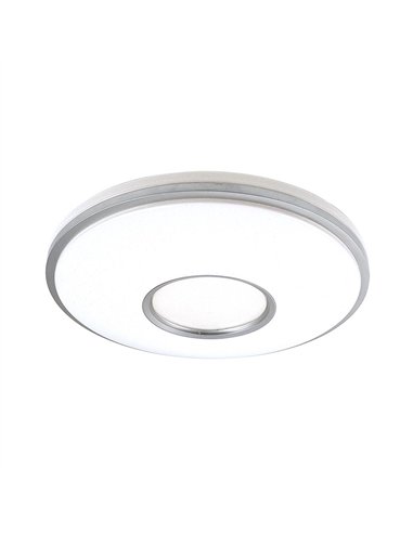 Plafon Perote 36w 3000-4000-6500k Blanco/Plata 3528lm 7,5x39x39cm C/remoto Y Reg.intensidad