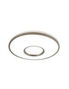 Plafon Perote 36w 3000-4000-6500k Blanco/Cuero 3528lm 7,5x39x39cm C/remoto Y Reg.intensidad