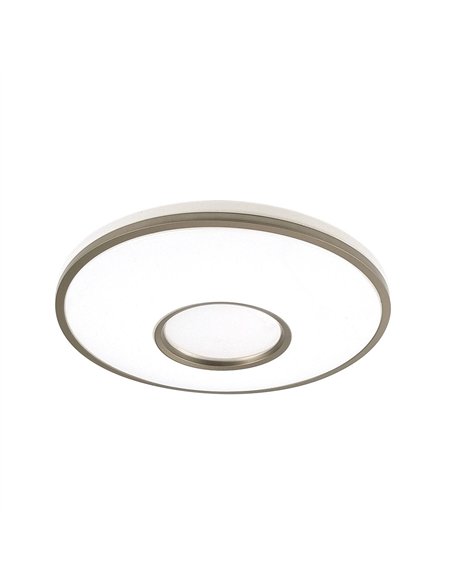 Plafon Perote 36w 3000-4000-6500k Blanco/Cuero 3528lm 7,5x39x39cm C/remoto Y Reg.intensidad