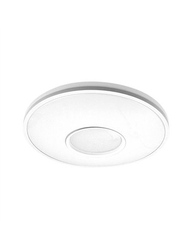 Plafon Perote 60w 3000-4000-6500k Blanco 5880lm 8x49x49cm C/remoto Y Reg.intensidad
