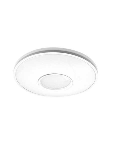 Plafon Perote 60w 3000-4000-6500k Blanco 5880lm 8x49x49cm C/remoto Y Reg.intensidad