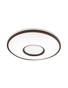 Plafon Perote 60w 3000-4000-6500k Blanco/Marron 5880lm 8x49x49cm C/remoto Y Reg.intensidad