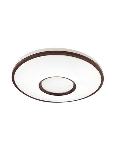 Plafon Perote 60w 3000-4000-6500k Blanco/Marron 5880lm 8x49x49cm C/remoto Y Reg.intensidad