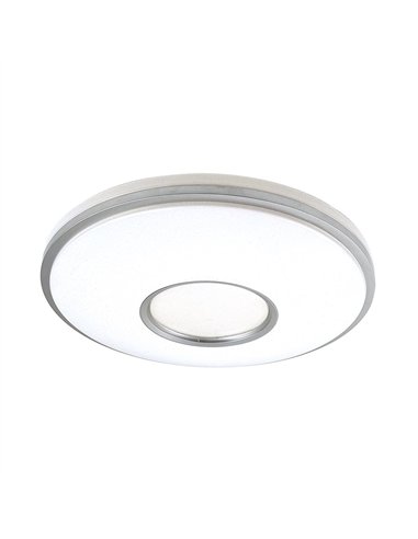 Plafon Perote 60w 3000-4000-6500k Blanco/Plata 5880lm 8x49x49cm C/remoto Y Reg.intensidad