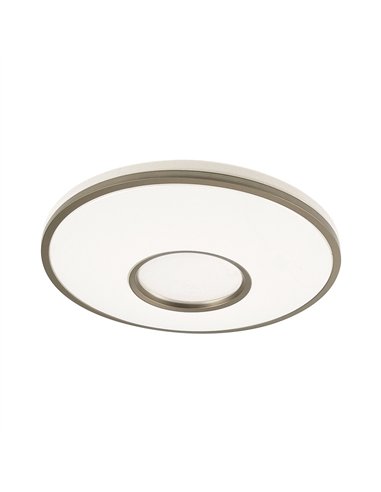 Plafon Perote 60w 3000-4000-6500k Blanco/Cuero 5880lm 8x49x49cm C/remoto Y Reg.intensidad