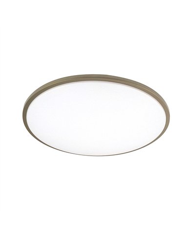 Plafon Eglon 60w 3000-4000-6500k Blanco/Cuero 5880lm 8x49x49cm C/remoto Y Reg.intensidad