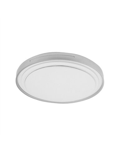Plafon Argus 36w 3000-4000-6500k Blanco/Plata 3528lm 7,5x39x39cm C/remoto Y Reg.intensidad