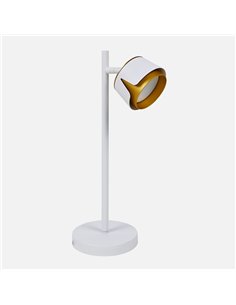 Sobremesa Domenica 1 X Gx53 Blanco/oro 9w 4000k 800lm Bombilla Incluida 43x20x15cm