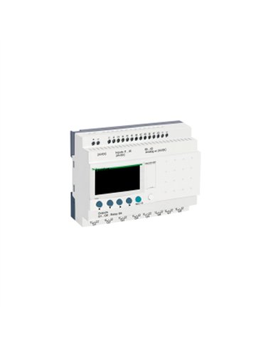 ZELIO II 12E/8R 24CC RELOJ PANTALLA