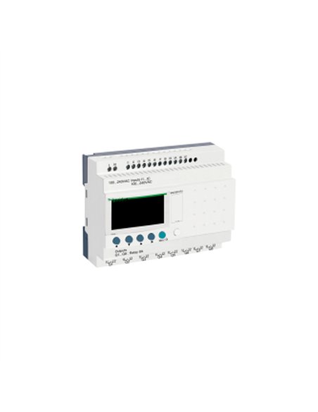 ZELIO II 12E/8R 100-240AC RELOJ PANTALLA