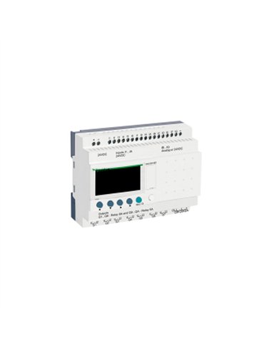 ZELIO II M 16E/10R 24CC RELOJ PANTALLA