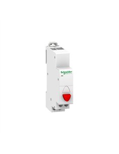 Pulsador iPB 1NC simple rojo