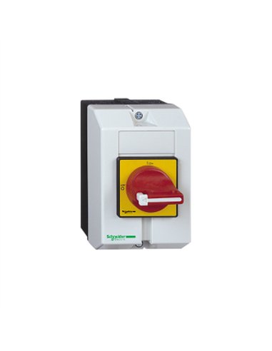 INT. 3P 16A CDO.ROJO IP65 CAJA PLASTICA
