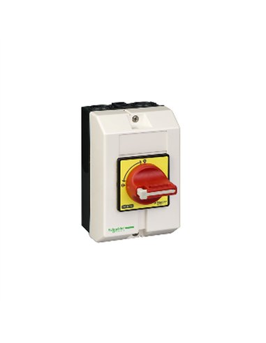 INT. 3P 20A CDO.ROJO IP65 CAJA PLASTICA