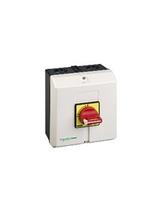 INT. 3P 50A CDO.ROJO IP65 CAJA PLASTICA