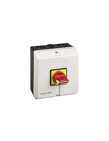 INT. 3P 50A CDO.ROJO IP65 CAJA PLASTICA