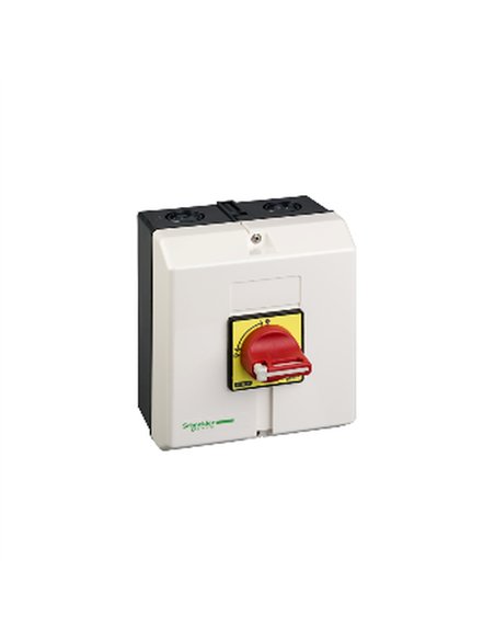 INT. 3P 50A CDO.ROJO IP65 CAJA PLASTICA