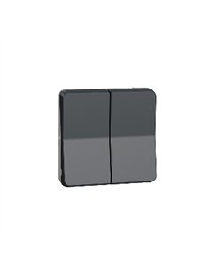 Pulsador de persianas IP55 Gris