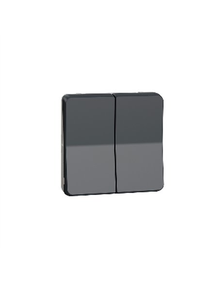 Pulsador de persianas IP55 Gris
