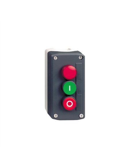 CAJA 3 PULS-P.LUM.-PULS VERDE-ROJO
