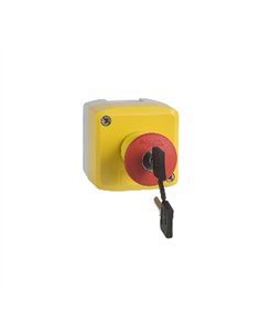 CAJA 1 PULS.EMERGENCIA C.LLAVE C.FRAUD