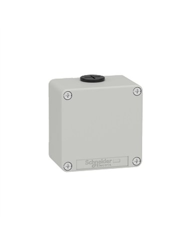 CAJA VACÍA GRIS SIN ORIFICIOS