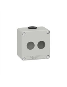 CAJA VACÍA GRIS 2 ORIFICIOS