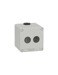 CAJA VACÍA GRIS 2 ORIFICIOS